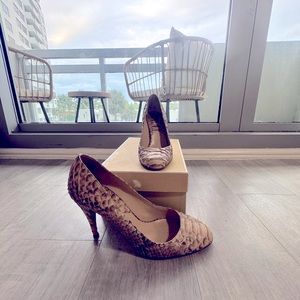 Michael Kors collection Cairo pumps genuine python skin